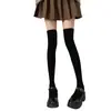 Calcetines de estilo coreano para Otoño e Invierno, color liso, hasta la rodilla, calcetines dulces japoneses versátiles, calcetines trendy ins jk, venta al por mayor de fábrica