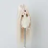 Peruca para Boneca BJD 346 Folha Luo Li Acessórios de Cabelo para Vestir Boneca Franja Longa Cabelo Longo Liso Múltiplas Cores Disponíveis