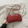 Bolsa de mão fashion e estilosa de bolinhas 2026 portátil de luxo leve tendência de rua de grande capacidade, bolsa quadrada pequena feminina de ombro e debaixo do braço