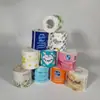 Papel en Rollo Personalizado con Repujado Completo y Logo Imprimible, Papel en Rollo Soluble en Agua para Exportación Transfronteriza, Papel Higiénico