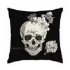 Capas de Almofada de Halloween Transfronteiriças Amazon Comércio Exterior Capas de Almofada Divertidas para Festa de Halloween Capas de Almofada Decorativas para Sofá