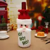 Capas de garrafa de vinho de Natal transfronteiriças, capas para champanhe e vinho tinto, capas de vinho criativas, decoração de mesa de hotel e restaurante, decorações de feriado