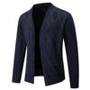 Suéter Cárdigan con Bloques de Color para Hombre de Otoño e Invierno Transfronterizo de Amazon Estilo Coreano Moderno Casual Chaqueta Suéter de Terciopelo para Hombre