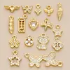 Pulseiras Exquisitamente Trabalhadas com Incrustações, Pingentes Pequenos para DIY, Pequenos Charms e Acessórios Criativos Fofos Personalizados