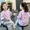 Camiseta de manga larga para niña, colección primavera/otoño 2026, capa base de algodón puro, top elegante para bebés y niños mayores, diseño de imitación de dos piezas