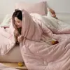 Maternidad y Bebé Grado A Cifrado Todo Algodón Tejido Algodón Primavera y Otoño Colcha Persona Perezosa Lavable a Máquina Cuatro Estaciones Núcleo de Colcha Súper~ Suave Algodón Puro Invierno