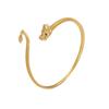 Estilo nacional S925 pulsera abierta de cola oscilante de dragón chapada en plata doce años del zodíaco pulsera moderna exquisita con forma de dragón