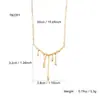 Colgante Geométrico de Acero Inoxidable de Nicho, Personalizado, Moderno y Sencillo, Collar Sencillo y de Alta Gama para Mujer, Versátil