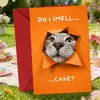 Compra directa transfronteriza de tarjetas de felicitación peculiares con temática de gatos y diseños creativos, perfectas para divertidos deseos de cumpleaños, mensajes escritos a mano y para añadir un toque festivo a cualquier ocasión.