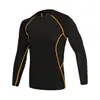 Traje elástico, justo ao corpo, de secagem rápida, respirável, que absorve o suor, não apertado, modelagem 3D, amigável à pele, para fitness ao ar livre, corrida, roupa de compressão