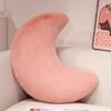 Almofada Estrela Lua Nórdica Super Macia Fofa Veludo Minke Almofada de Dormir Macia Fofa Presente Coração de Menina Almofada Lua Rosa