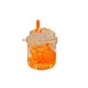 Nueva taza flash iceberg botella de arena movediza con aceite decoración llavero colgante pequeña joyería caja ciega regalo de bienestar venta al por mayor
