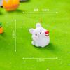 Coelho Fofo Criativo Coletando Comida Boneco de Micro Paisagem Decorações DIY para Jardinagem Acessórios Mini Pequenos Enfeites de Mesa