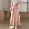 Nueva falda pantalón de maternidad de verano, falda pantalón de pierna ancha de seda de hielo Yamamoto, longitud de nueve puntos, pantalones casuales adelgazantes para mujeres embarazadas