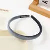 Diadema de esponja de ala ancha estilo coreano diadema clásica simple versátil parte superior craneal alta color caramelo macarrón tocado dulce