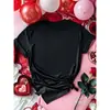 [Código Europeu Transfronteiriço] Camiseta Feminina Lisa de Manga Curta com Gola Redonda Solta de Cor Pura Transfronteiriça