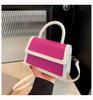 Bolso de mano de color de contraste para mujer, nuevo modelo de moda primavera y verano 2024, bolso pequeño cuadrado fresco, bolso bandolera original con personalidad