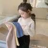 Ropa de Punto de Cuello Alto para Niños y Niñas, Ropa de Punto para Niñas, Camisetas Básicas, Tops con Estilo para Niños, Ropa de Invierno Suave como la Piel de Bebé 2025