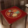 Almofada de Assento Vermelha Festiva para Cadeira Almofada para Cadeira Madeira Sólida Antiderrapante Novo Estilo Chinês Almofada de Assento para Sofá Mesa de Chá Almofada para Assento de Cadeira de Jantar Espuma de Memória