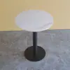 Mesa de Jantar em Ardósia, Pequena Mesa Redonda para Negociações Comerciais, Mesa e Cadeiras de Luxo Leve para Hotel e Restaurante, Cantina, Chá com Leite, Café, Mesa Quadrada para Restaurante de Fast Food