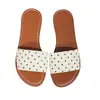Chanclas de Playa Casuales Talla Grande 2026 Verano Nuevo Estilo Planas de Lunares Comercio Exterior Sandalias Ligeras de Punta Abierta para Mujer en Stock