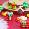Yqt Adornos de Resina Navideños de Dibujos Animados Accesorios Hechos a Mano DIY Decoración de Regalo de Navidad Accesorios Exportación Transfronteriza Venta al por Mayor
