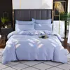 Juego de Cuatro Piezas de Algodón 100% Puro Clase A Espesado Cepillado Otoño e Invierno Juego de Cama Venta al por Mayor desde Fabricante Transfronterizo