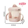 Taza de Aprendizaje para Niños con Dibujos de Dinosaurios, Taza con Pajilla Graduada, Taza para Beber Leche de Bebé, Regalo