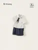 Ropa Infantil Bangxuan Camisa de Verano para Niños Traje Formal para Bebé Niño de un Año Conjunto de Dos Piezas Ropa para Bebés Niños