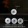 Accesorios de Ágata Blanco Natural Cuentas Sueltas Piezas Talladas Congeladas de Lichi Vainas de Semillas de Loto Colgantes Hechos a Mano para Joyería DIY Colgantes Pequeños Venta al por Mayor