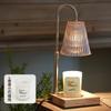 Lámpara de Mesa Decorativa de Ambiente para Sala de Estar de Hotel con Temporizador y Atenuación, Lámpara para Derretir Cera, Adornos, Aromaterapia, Lámpara de Fragancia sin Fuego para Dormitorio, Mesita de Noche