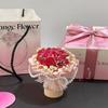 Flores Secas Flores Reales Ramo de Rosas Mini Flores Eternas Pequeños Adornos Estilo Chanel Ramo Regalo Acompañante Flores Decorativas para Coche