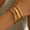 Conjunto de Pulseiras Roman Time Zircônia Simples, Fashion, Elegante, Moderno, Versátil para Meninas, Pulseira de Aço Titânio de Alta Qualidade