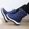 Comércio exterior infantil inverno Novo botas de neve sola grossa quentes sapatos de algodão impermeável anti-químico botas com pelúcia