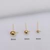 Pendientes de Placa Ondulada Chapados en Oro de 14K que Conservan el Color, Pasadores de Pendiente Semi-Acabados Chapados en Latón Dorado, Materiales para Pendientes Hechos a Mano DIY al por Mayor