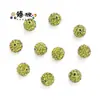 Venda Quente Transfronteiriça Broca de Bola com Furo Reto de 10mm Bola de Bayberry Contas Shambhala Acessórios de Cabelo DIY Acessórios para Pulseira Várias Cores