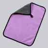 Toalha de lavagem de carro dupla face 500g atacado, pano de secagem de carro em fleece de coral, pano de limpeza doméstica absorvente, espessado para uso no interior do carro