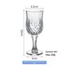 Copo de vinho de vidro em relevo estilo europeu copo de vinho transparente de aparência sofisticada Copo de uísque copo de vinho para destilados de bar