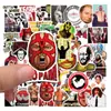 Pegatinas Divertidas de Lucha Libre de Dibujos Animados 50 Piezas Pegatinas Impermeables de Graffiti Personalizadas Pegatinas Decorativas para Equipaje y Diario DIY