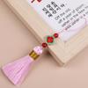 Trevo de Quatro Folhas Duas Cores Franja Novo Acessório Estilo Vintage DIY Tendência Chinesa Pingente de Cintura Franja Pingente Redondo Acessório de Franja Pendurada