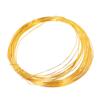 Alambre de cobre de oro de 18 quilates para dar forma, moldear, pulsera DIY flexible hecha a mano, material para dar forma, enrollar, joyería para orejas, accesorios