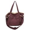 Bolso de lona de gran capacidad, estilo japonés y coreano, informal, bandolera artística, moderno, para estudiantes, hombres y mujeres.