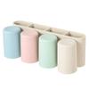 Soporte para Cepillos de Dientes Vaso Transparente Estante para Almacenamiento de Cepillos de Dientes Montado en la Pared para Inodoro Vaso para Enjuague Bucal Sin Agujeros Vaso para Cepillos de Dientes Juego de Cepillos de Dientes