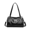 Bolsa de Ombro Única para Comércio Exterior Feminina Mais Vendida Retrô Simples Bolsa Boston Almofada Grande Capacidade Bolsa Transversal para o Dia a Dia Novo Atacado