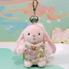 Original Conejo Wendi Estilo Chino Nuevo Muñeco de Peluche Llavero Lindo Colgante para Mochila Regalo de Parque de Diversiones