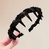 Tiara de Cabelo de Três Correntes com Design de Coroa Alta, Acessório de Cabelo Versátil, Tiara Ondulada com Dentes, Antiderrapante, Acessório de Cabelo de Alta Qualidade Estilo Francês