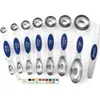 Amazon Transfronterizo Juego de Cucharas Medidoras Magnéticas de Doble Cabeza de Acero Inoxidable con 8 Piezas, Herramientas Magnéticas para Condimentos para Hornear con Escala