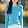 Suéter de Punto Moda 2026 Cuello Redondo para Mujer, Nuevo Jersey de Manga Larga Primavera y Otoño, Top Holgado y Versátil