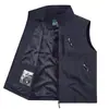 Chaleco Chaqueta para Hombre Otoño e Invierno Casual para Hombre al Aire Libre Pesca Chaleco de Bolsillo de Lana Polar Chaleco de Lana Polar Ropa de Abrigo para Hombre