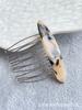 Pinza para el pelo de ácido acético atmosférico coreano Pinza lateral Peine simple Flequillo Verano Retro Peine de pelo de alta gama
